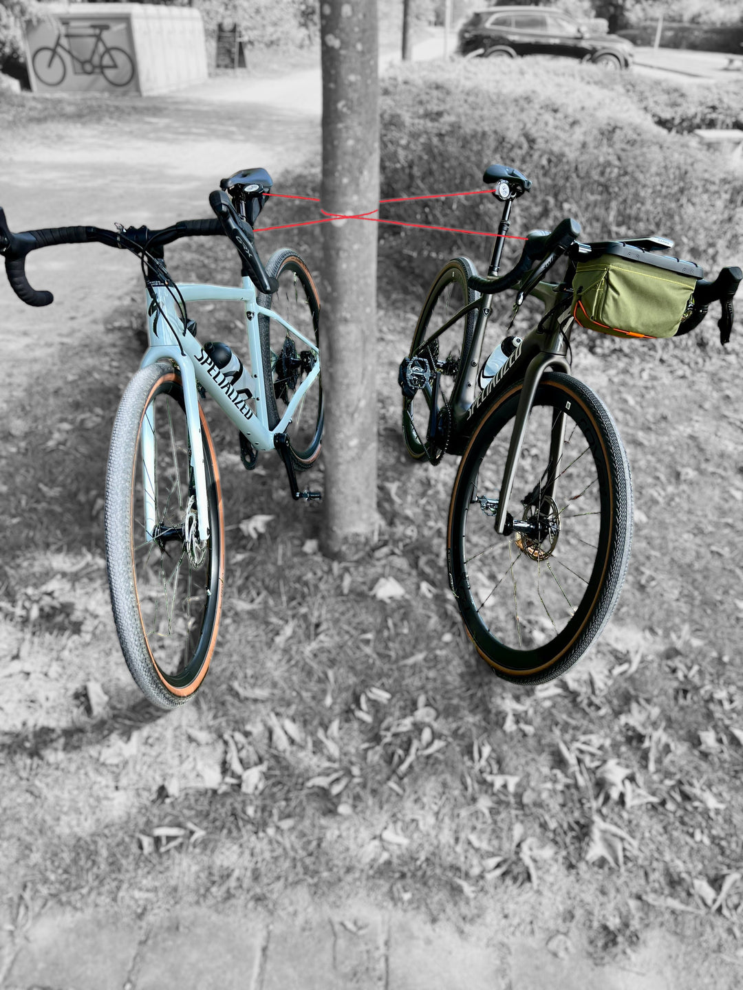 fahrradständer gravel RADANKER® – Der mobile Fahrradhalter für hochwertige Bikes ohne Stände – albgeschwister