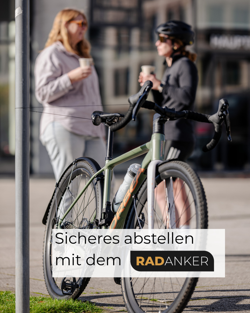 Radanker® – Der mobile Fahrradhalter für Rennrad & Gravelbike – albgeschwister